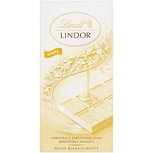 Lindt Lindor White Chocolate Bar 100g - Shams Shopping Centre Lindt  