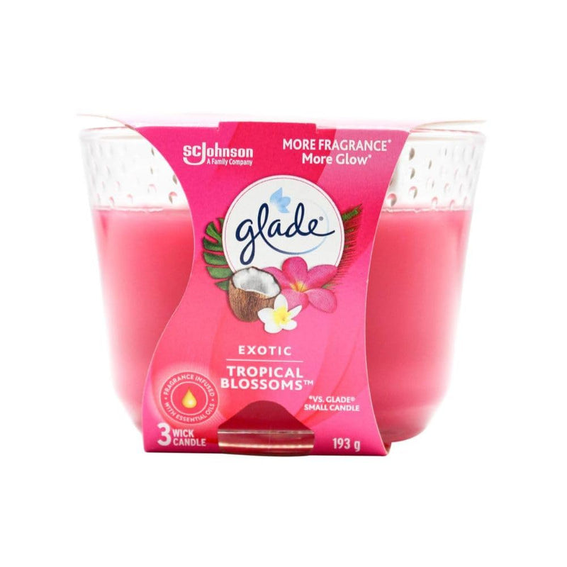Glade Exotic Tropical Blossoms 3 Wick Candle 193g
