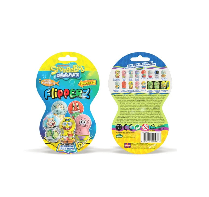 Relkon Spongebob Fipperz With Candy 10g