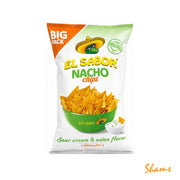 EL Saboor Nacho Sour Cream & Onion Chips 180