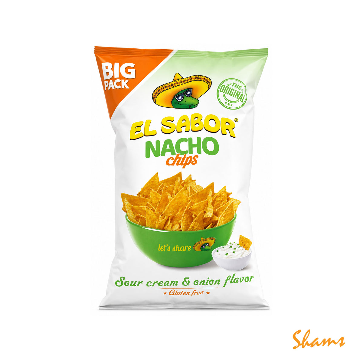 EL Saboor Nacho Sour Cream & Onion Chips 180