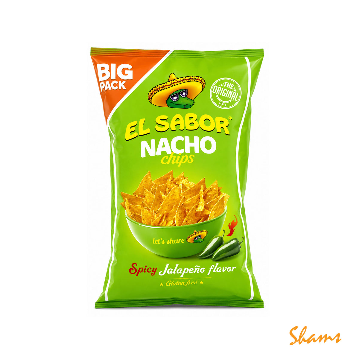 EL Saboor Nacho Spicy Jalapeno Chips 180g