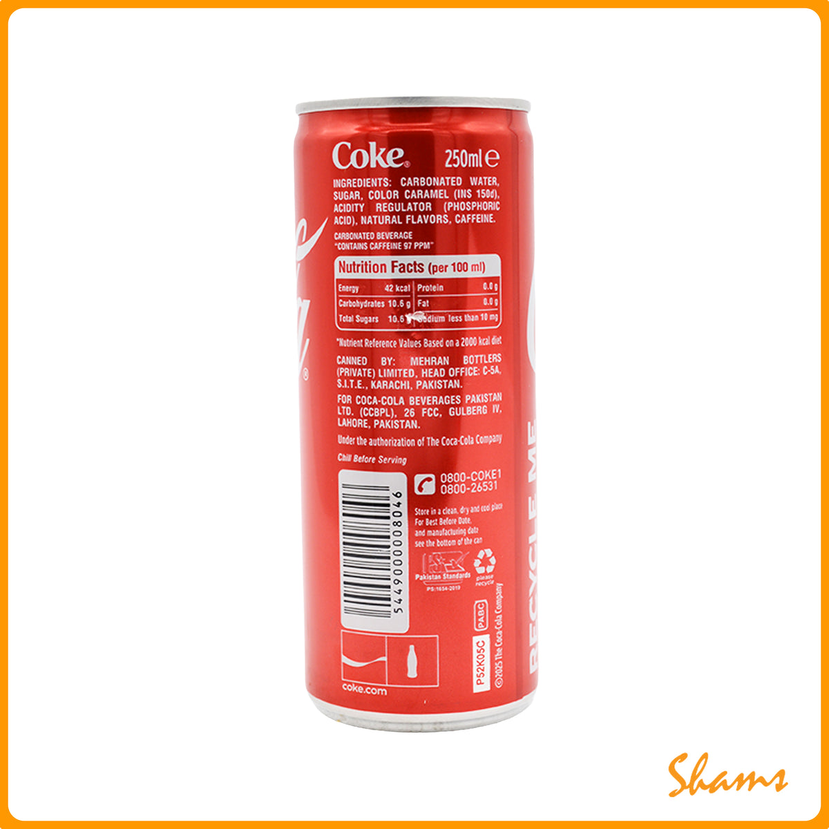 Coca Cola Cane 250ml