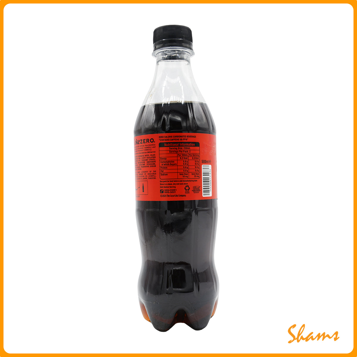 CocaCola Bottle Zero Sugar 500ml
