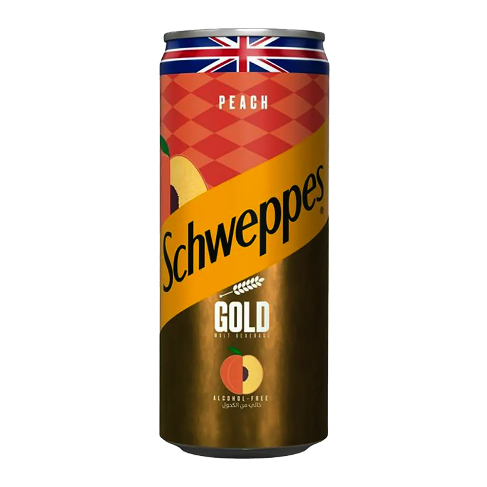 Schweppes Peach Gold Can 300ml - Shams Shopping Centre Schweppes  