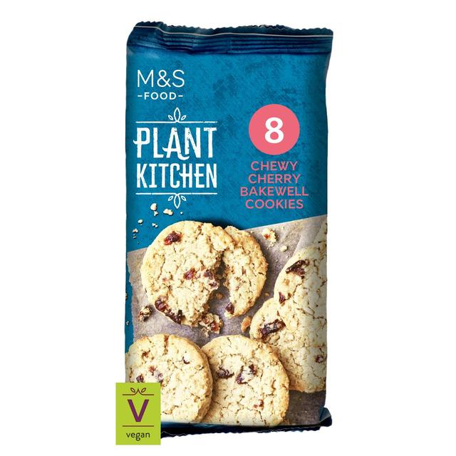 M&S Plant Kitchen 8 Cherry Bakewell Cookies 200g