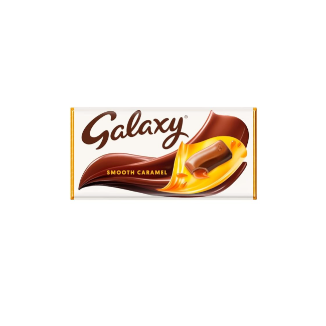 Galaxy Smooth Caramel Chocolate Block 135g