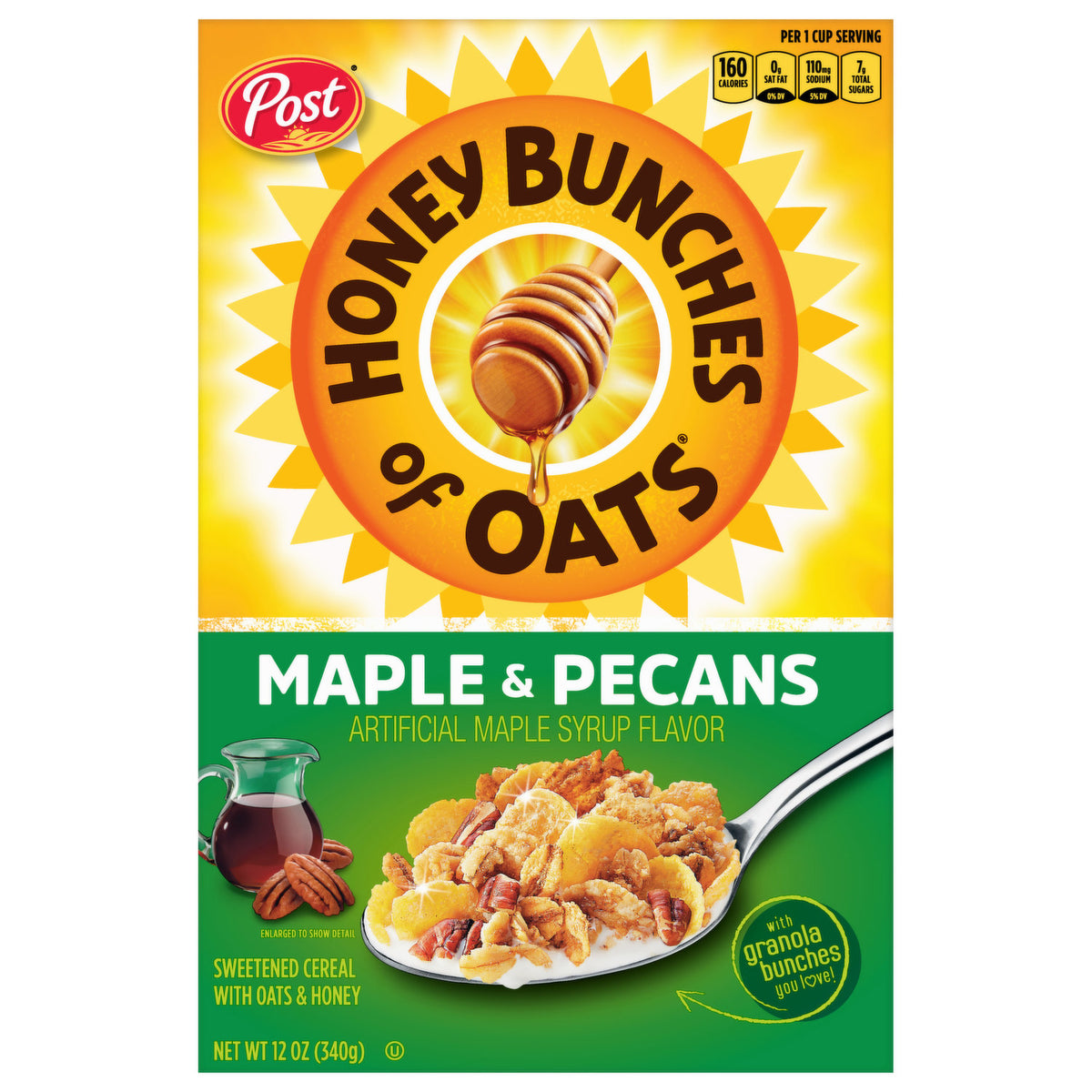 Post Honey Bunches of Oats Maple & Pecans 340g - Shams Shopping Centre Post  
