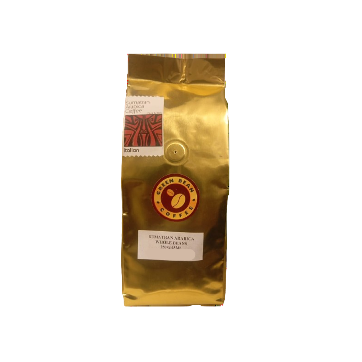Green Bean Sumatran Arabica Italian Whole Bean 250g