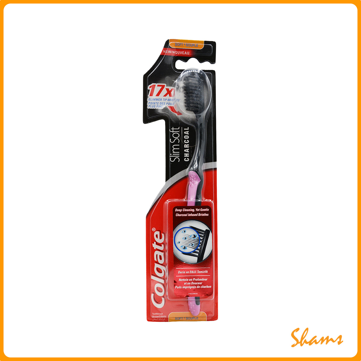 Colgate Slim Soft Charcoal Toothbrush
