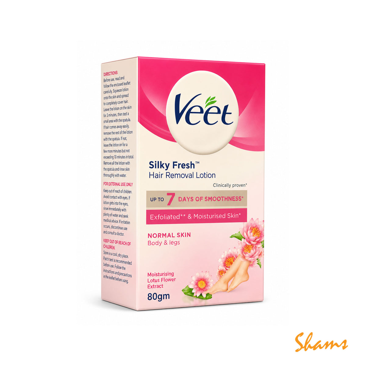 Veet Silky Fresh Hair Removal Lotion Normal Skin 80g