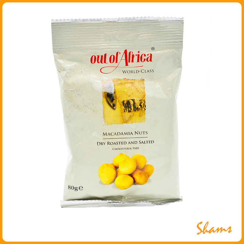 Out of Africa Macadamia Nuts Dry Roasted 80g