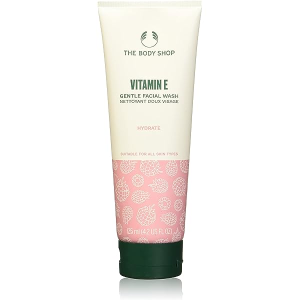 The Body Shop Vitamin E Hydrate Gentle Facial Wash 125ml - Shams Shopping Centre Body Shop  