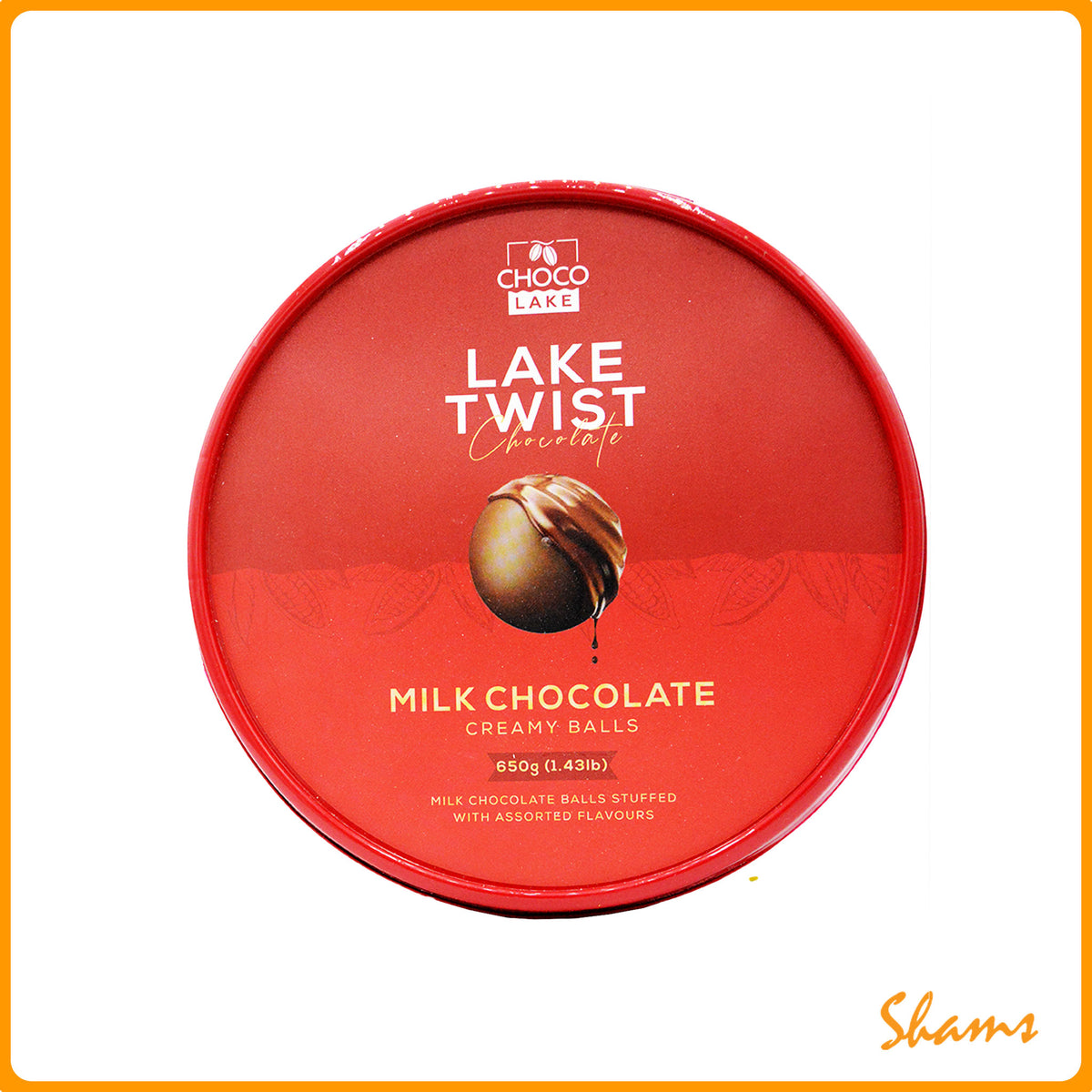 CHOCO Lake Twist Milk Chocolate Creamy Balls Tub 650g