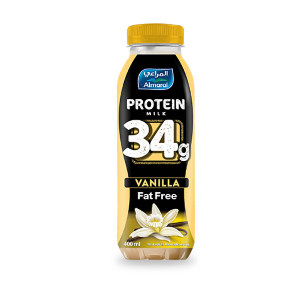 Almarai Protein Milk Vanilla 400ml - Shams Shopping Centre Almarai  