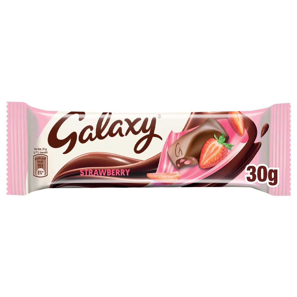 Galaxy Strawberry Chocolate Bar 30g
