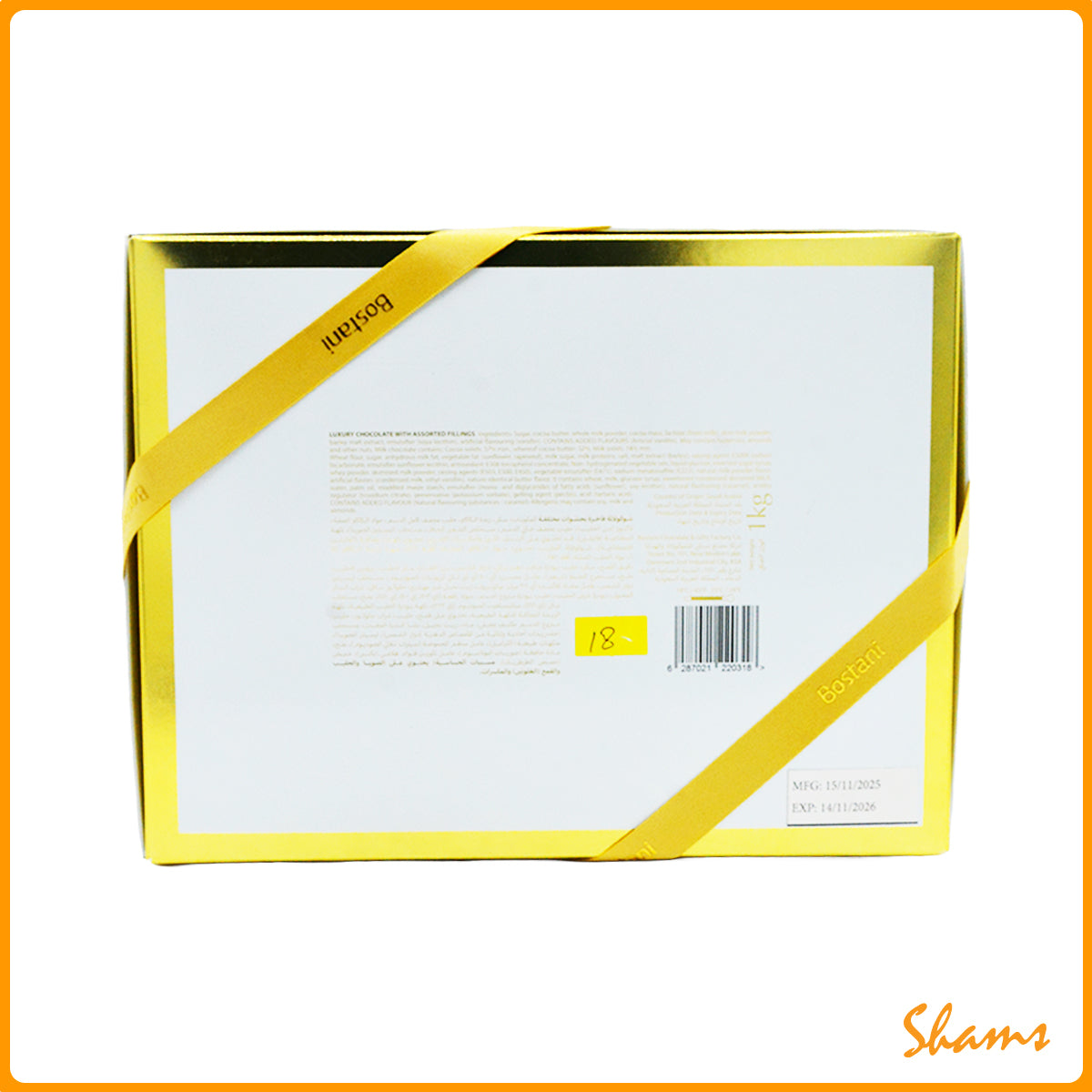 Bostani Chocolatier Assorted Gift Box 1Kg