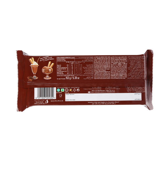 Tiffany Crunch & Cream Chocolate Waffers 150g