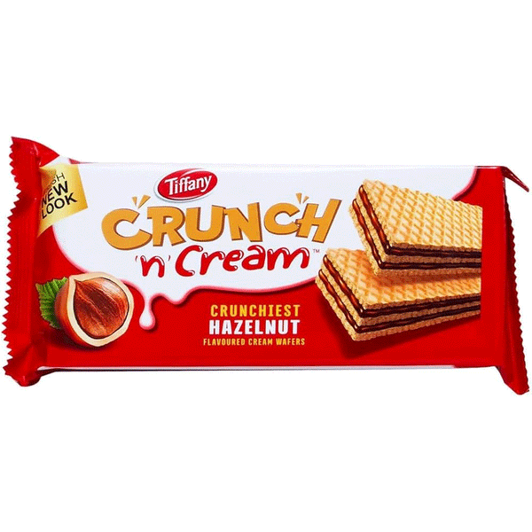 Tiffany Crunch & Cream Hazelnut Waffers 65g