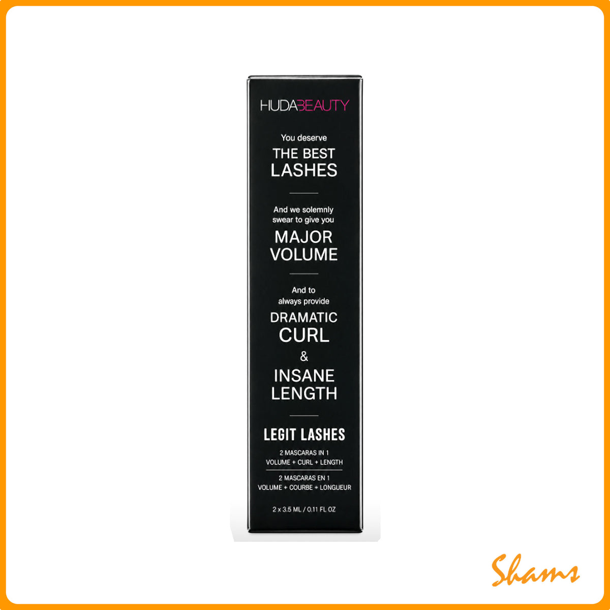 Huda Beauty Legit Lashes Very Vanta Extreme Black Mascara