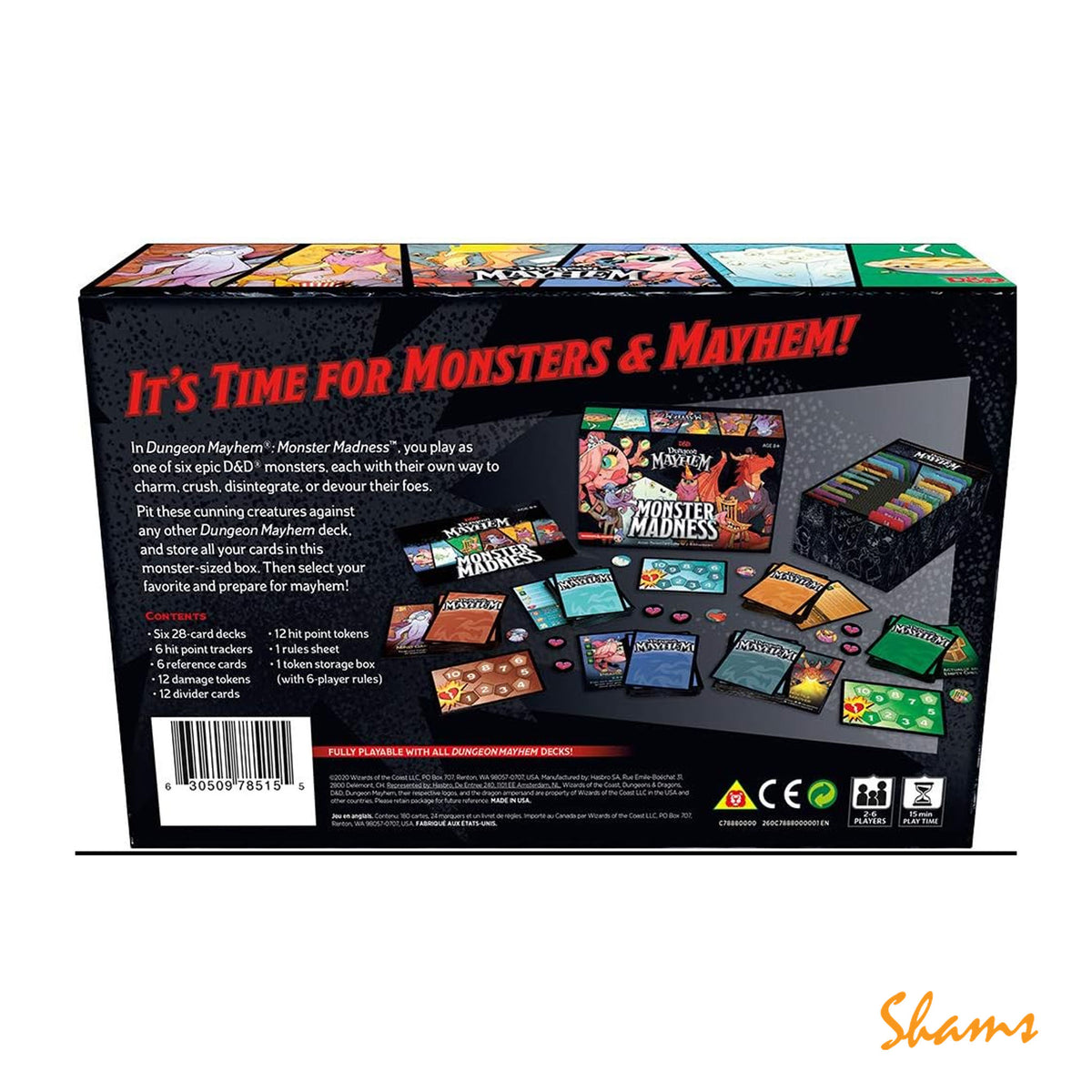 Dungeons & Dragons Dungeon Mayhem Monster Madnsess Card Game Art# 0380CM1