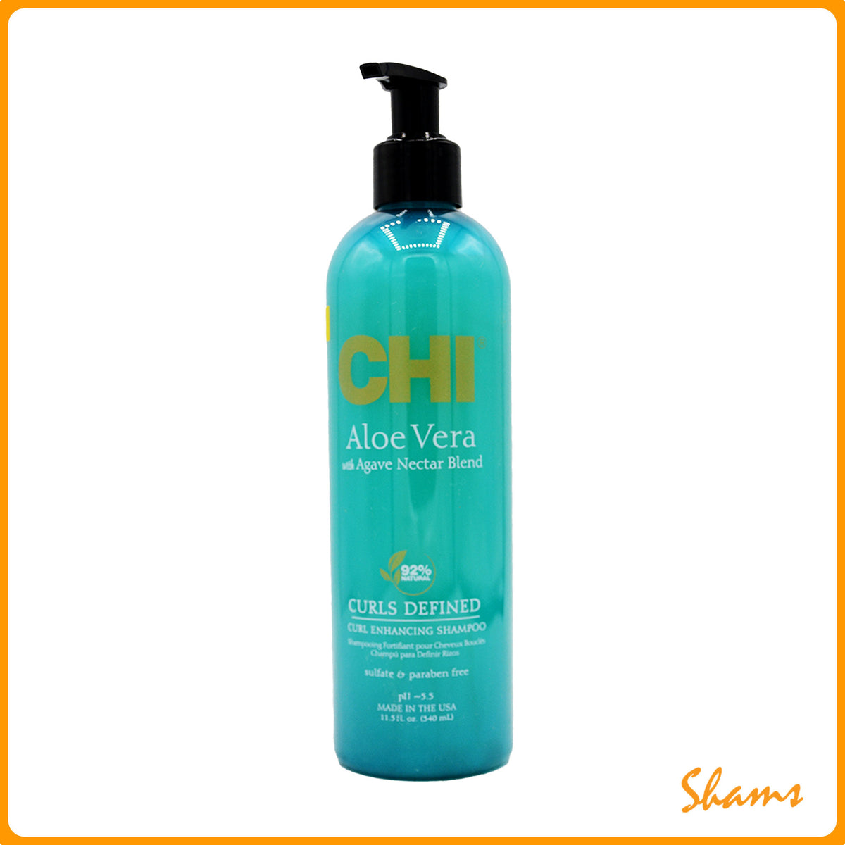 CHI Aloe Vera Agave Nectar Blend Curls Defined Shmapoo 340ml