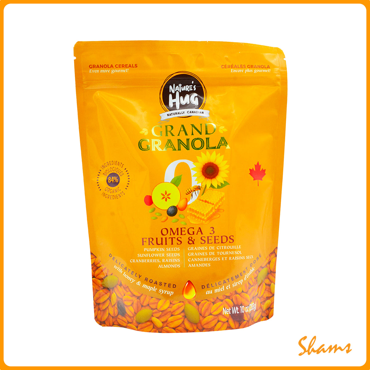 Nature's Hug Granola Cereal Fruit & Seeds 330g