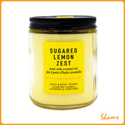 BBW White Barn 1 Wick Sugared Lemon Zest Scented Candle 198g