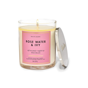 BBW Rose Water & Ivy 1 Wick Candle 227g