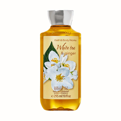 BBW White Tea & Ginger Shower Gel 295ml - Shams Shopping Centre Bath & Body Works  