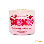 BBW Strawberry Pound Cake 3 Wick Candle 411g