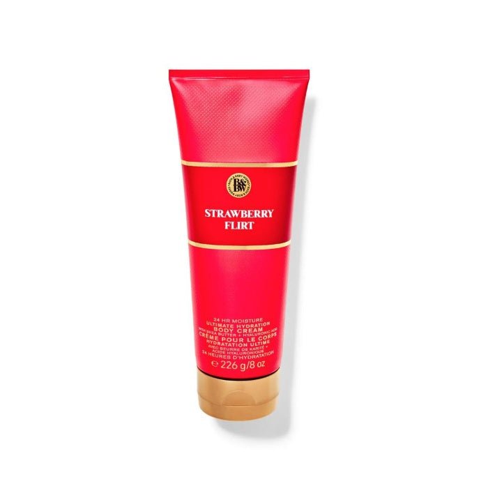BBW Strawberry Flirt Ultimate Hydration Body Cream 226g