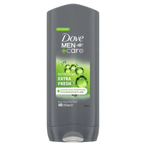 Dove Men + Care Extra Fresh Refreshing Extra Fresh Body, Face & Hair Wash 400ml