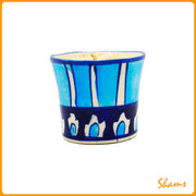 Organiks Plus Blue Pottery Candle Lavender - M