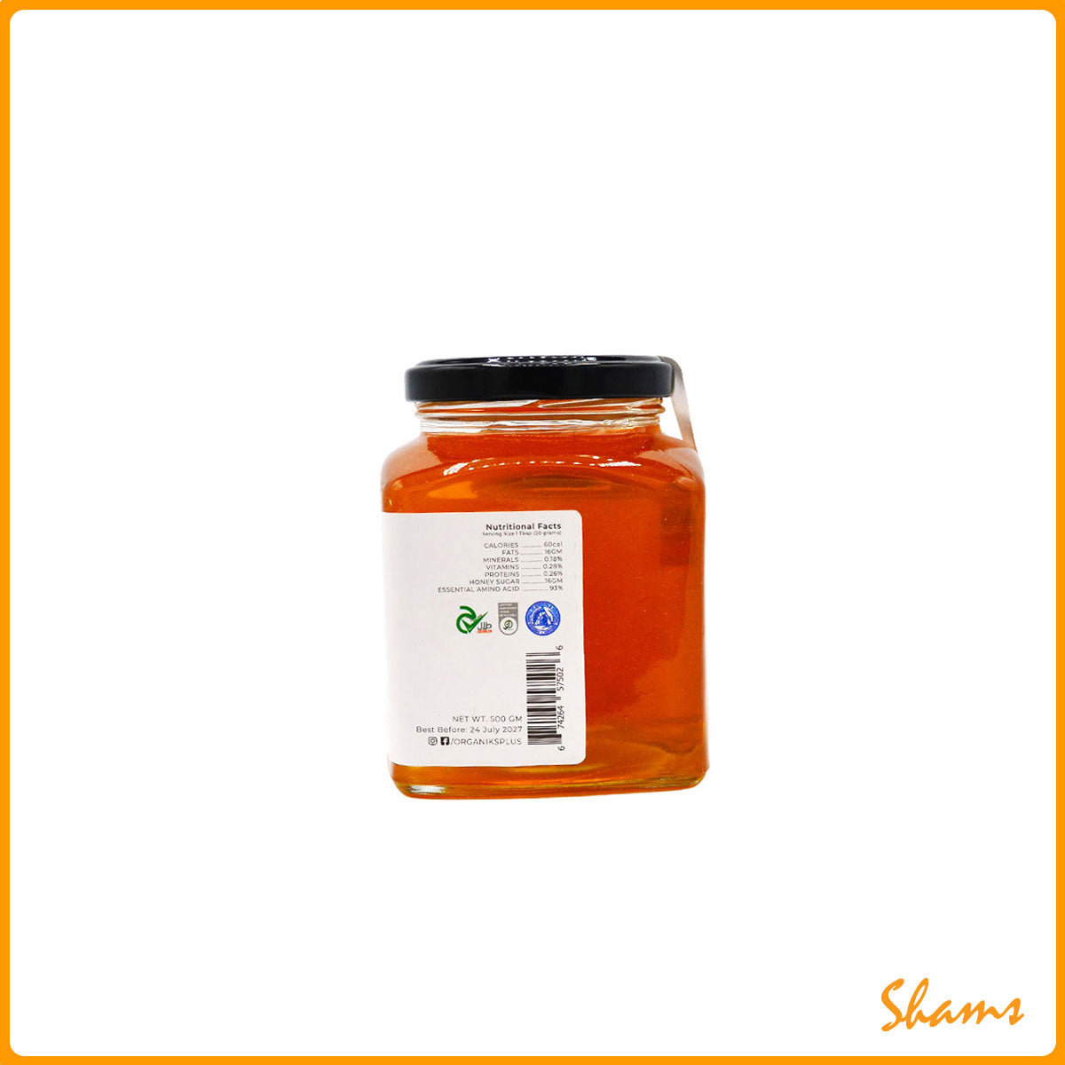 Organiks Plus Robinia Honey 500g