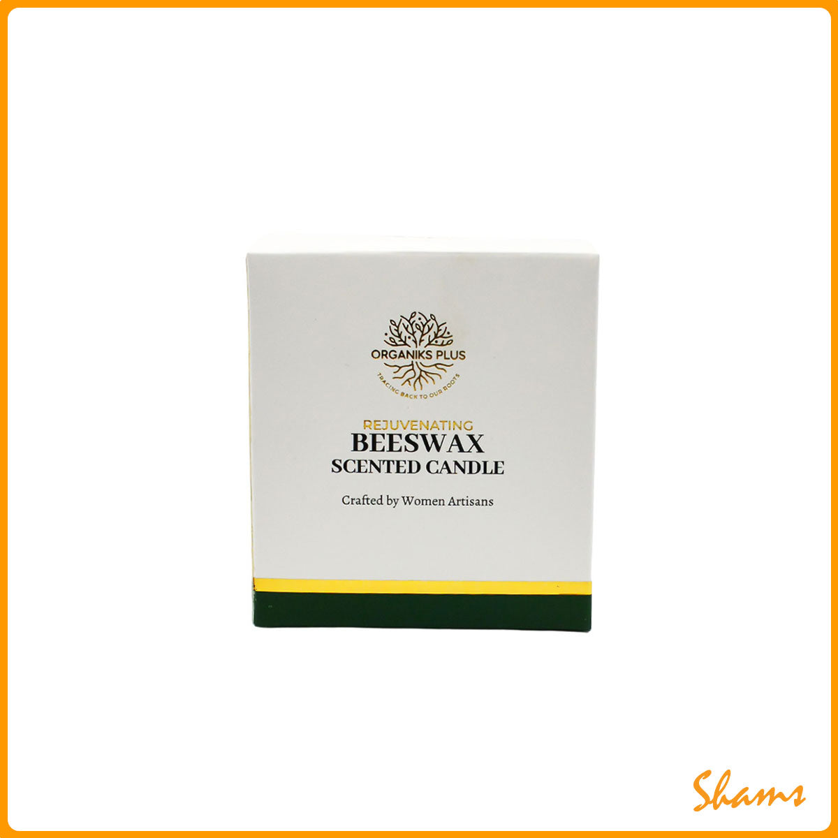 Organiks Plus Beeswax Marble Scented Candle - Romantic Coffee