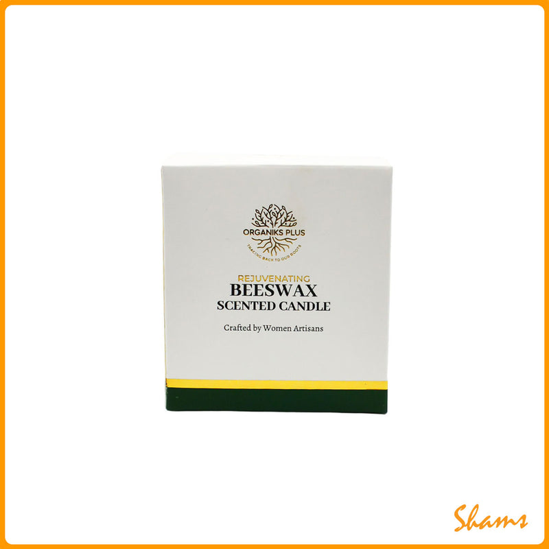 Organiks Plus Beeswax Marble Scented Candle - Romantic Coffee