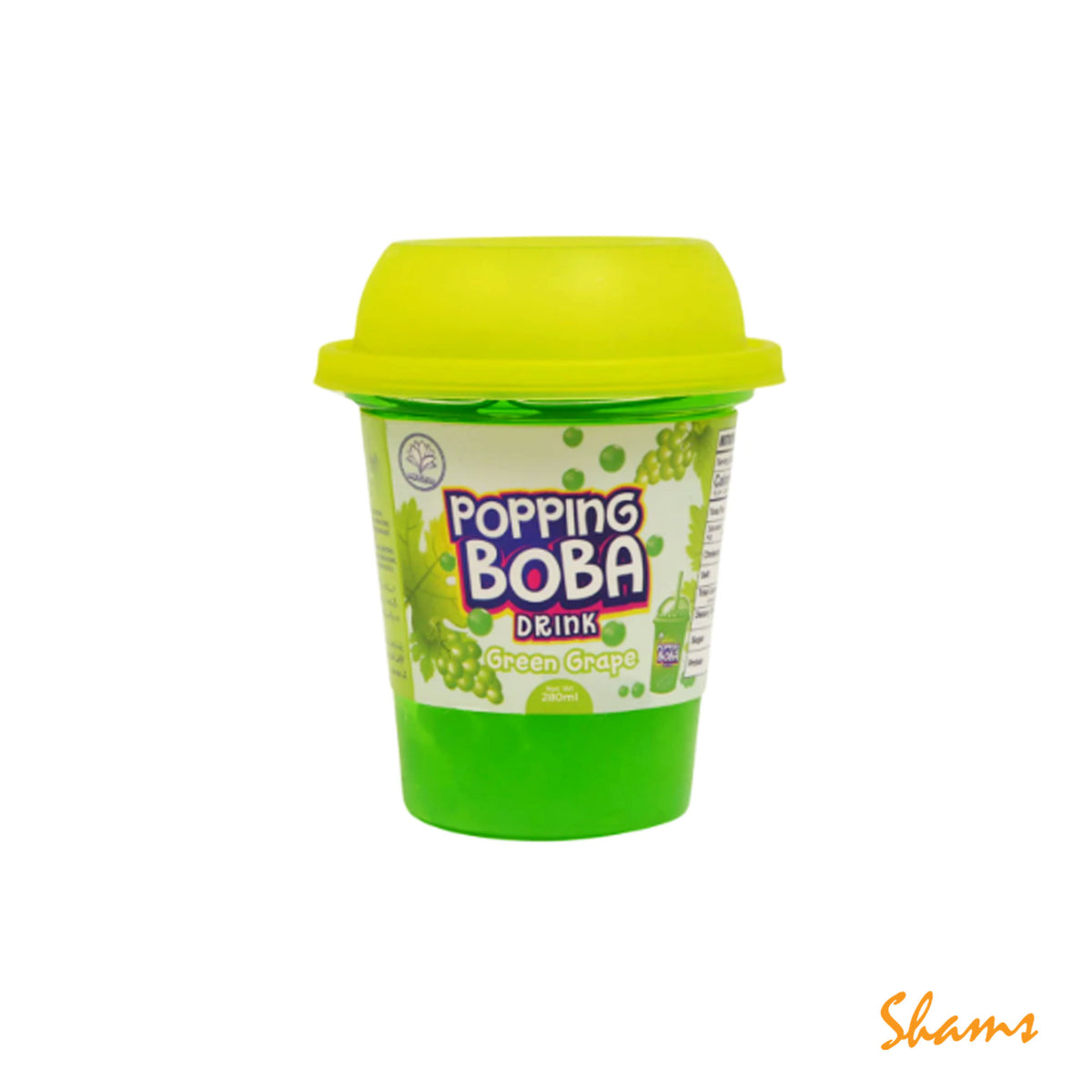 Popping Boba Drink Green Grape 280ml