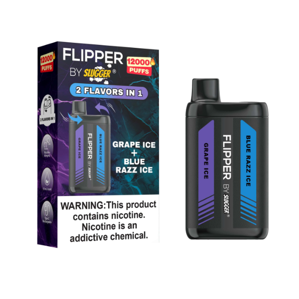 Flipper 4% Grape Ice+Blue Razz Ice