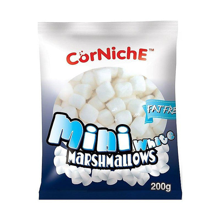 CorNiche Mini White Fat Free Marshmallows 70g