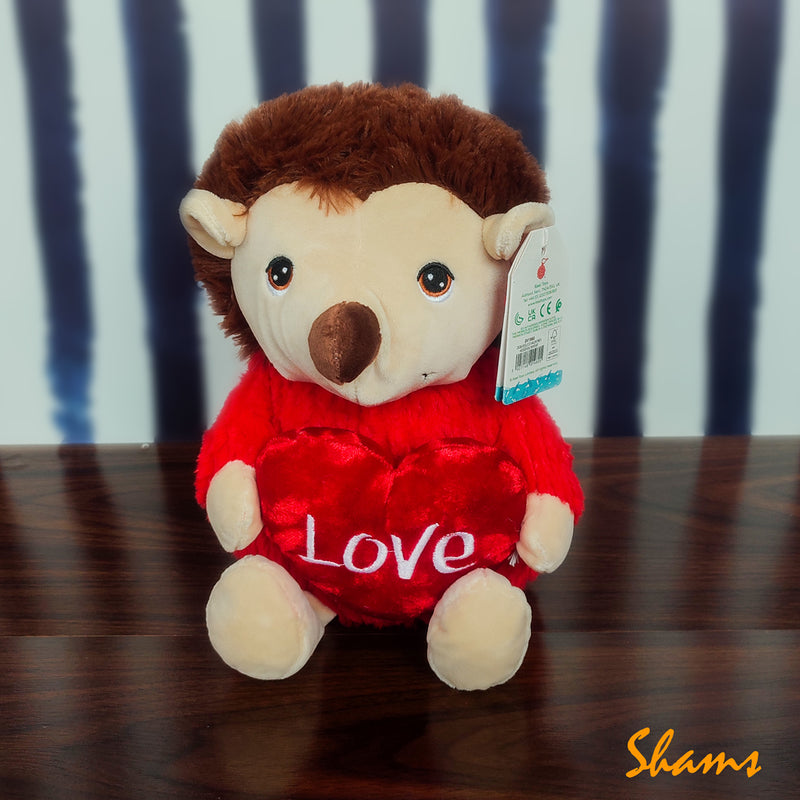 Keel Toy 25cm Valentines Hedehog With Heart - Shams Shopping Centre Keel  