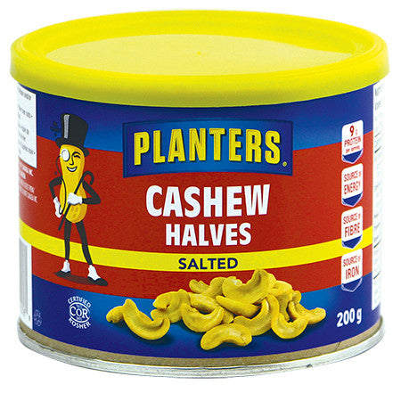 Planters Halves Salted Cashews Tin 200g