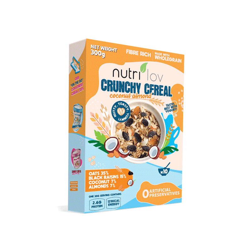 Nutrilov Crunch Honey Almond Chocolate Cereal 300g