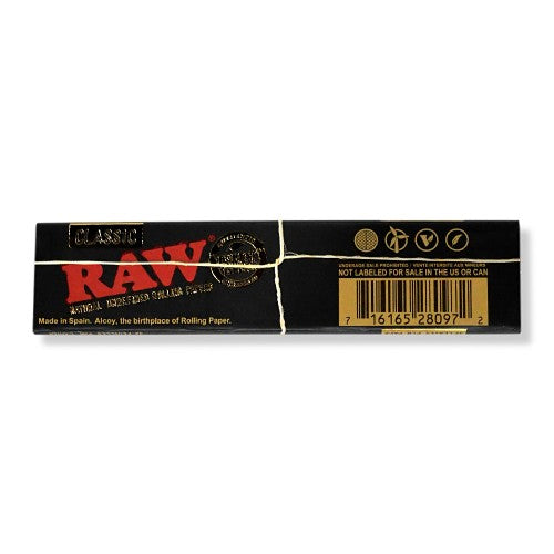 Raw Classic Black Slim Rolling Paper - Shams Shopping Centre RAW  