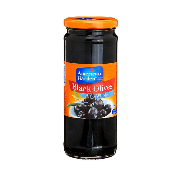American Garden Black Olive Whole 450g - Shams Shopping Centre American Garden  
