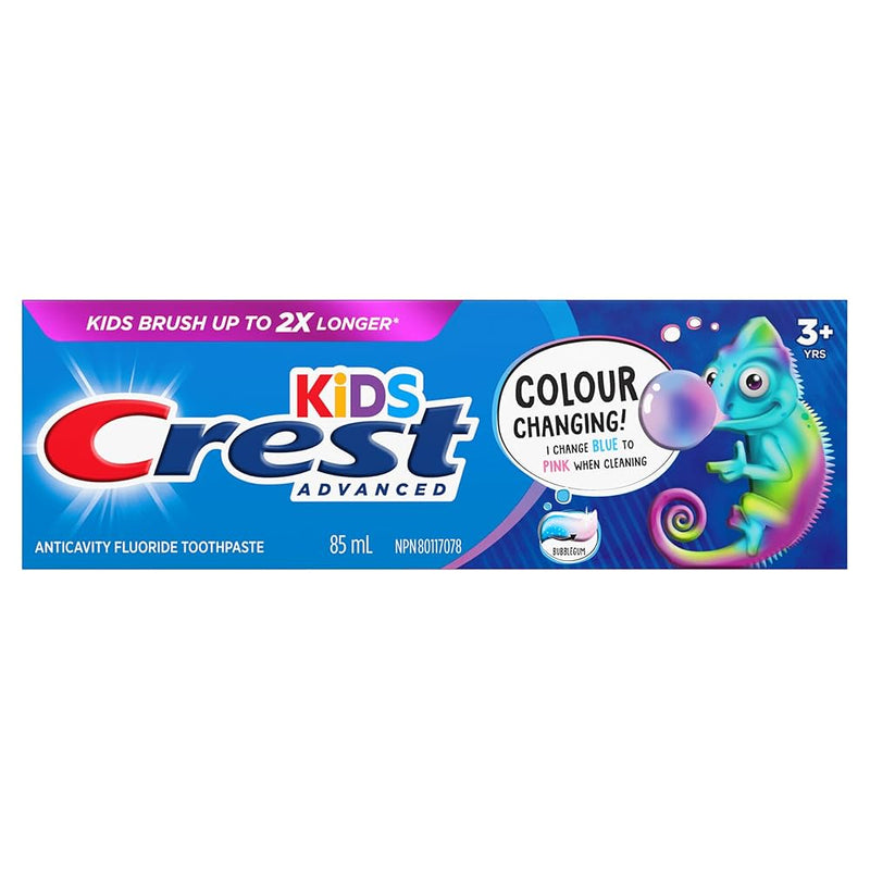 Crest Kids Advanced Colour Changing Bubblegum Toothpaste 85ml