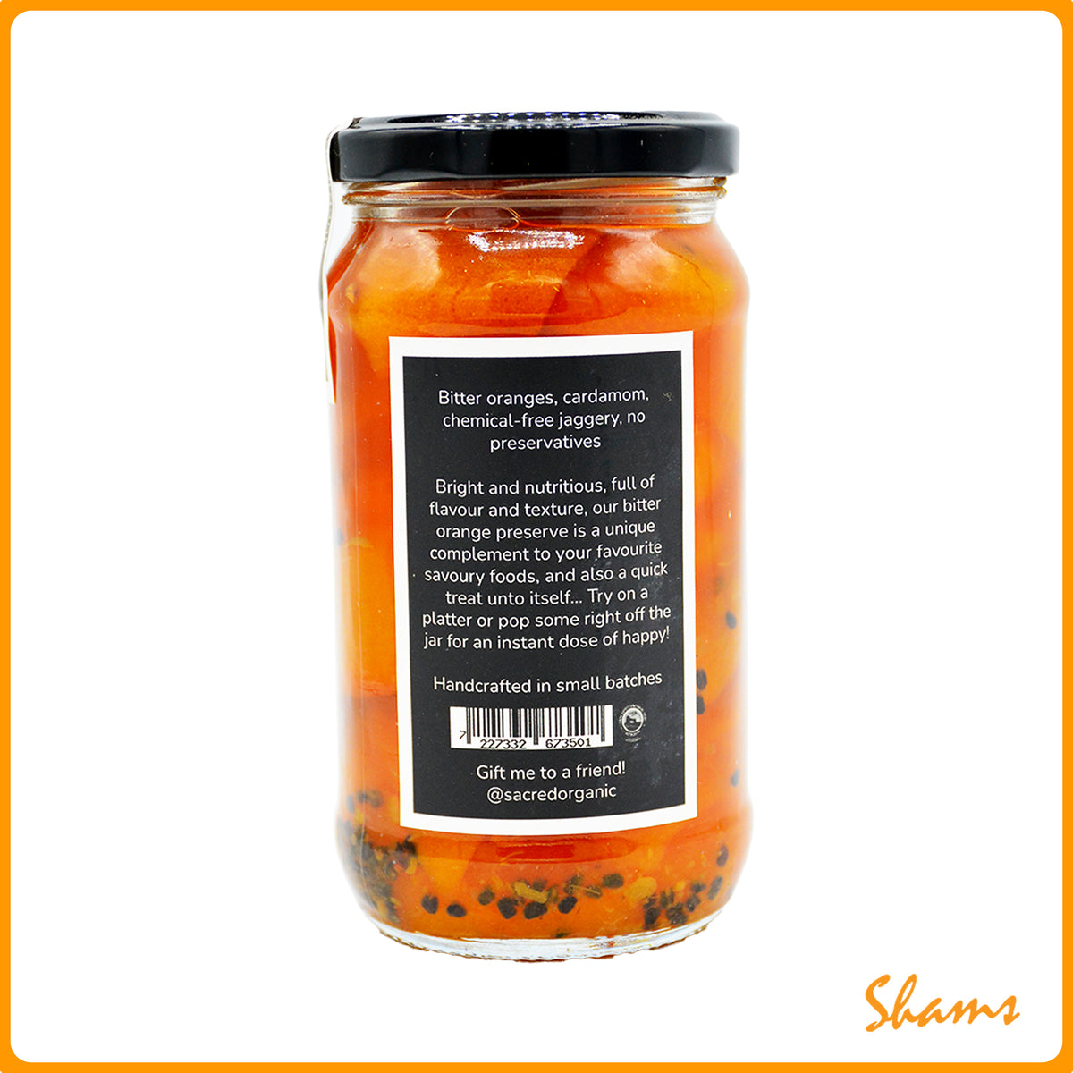 Sacred Organic Bitter Orange Preserve 350ml