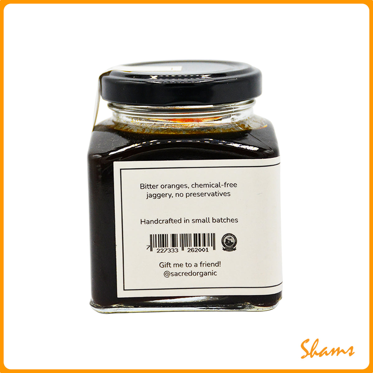 Sacred Organic Bitter Orange Dark Marmalade 200ml