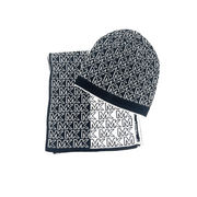 Michael Kors Men's Split Logo Scarf & Hat Set