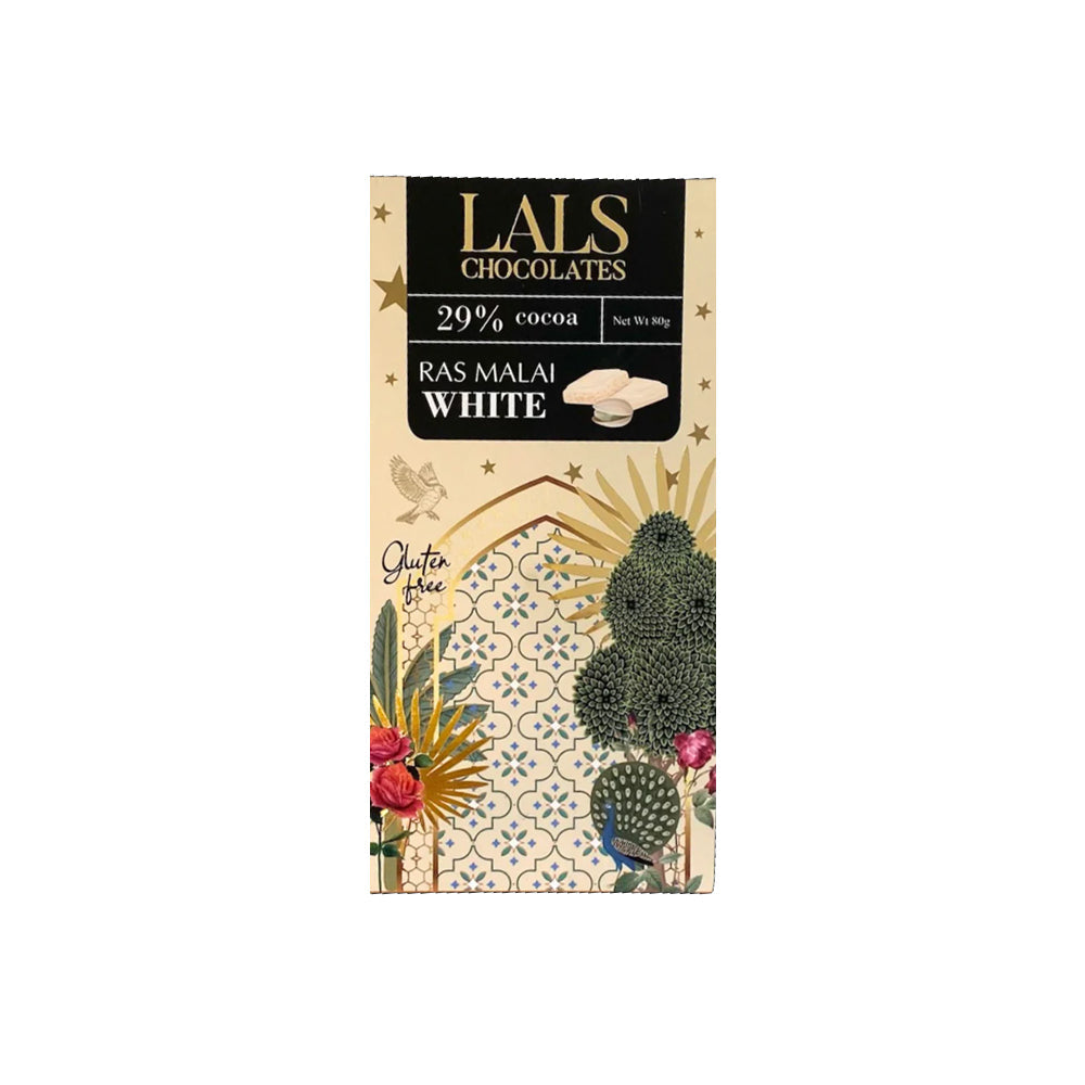 Lals Chocolate 29% Cocoa Ras Malai White 80g - Shams Shopping Centre Lals  